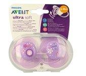 Avent Pack Chupetes UltraSoft decorado 6-18 meses 2uds