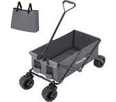 Carrito De Mano Plegable Heidrun Con 80 Kg De Capacidad De Carga - Gris