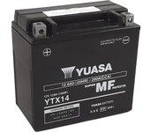 YUASA Sin mantenimiento  Battery Factory Activated - YTX14 FA Batería libre de mantenimiento -