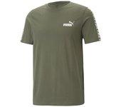 Camiseta puma ess tape camo green moss