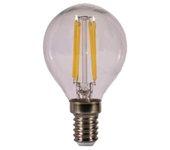 Bombilla Led Kodak Filamento Cristal Esferica G45/ E14/ 470Lm/ Calido 3000K/ 4W=40W/ No Regulable