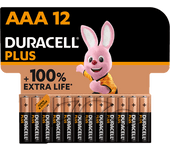 Pilas DURACELL Plus 12 Piezas 1,5 V AAA LR03