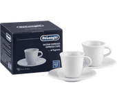 De'Longhi Tazas de porcelana para espresso 70 ml pack de 2 DLSC308