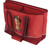 Bolsa Térmica Playa 30L Jata HPOR7030 Frida 2 Bolsillos Interiores Aislante Frío/Calor Rojo