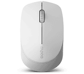 Rapoo M100 Silent Ratón Óptico Inalámbrico 1300DPI Gris Claro