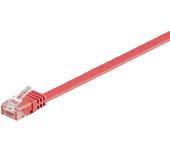 Cable de Red MICROCONNECT (RJ45 - 1 m - Rojo)