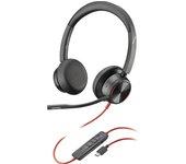 POLY Blackwire 8225 Auriculares Alámbrico Diadema Oficina/Centro de llamadas USB Tipo C Negro