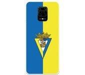 Funda Licencia Oficial Cádiz CF Escudo Fondo Bicolor para Xiaomi Redmi Note 9S