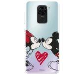 Funda Oficial Clásicos de Disney Mickey y Minnie Beso para Xiaomi Redmi Note 9