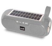 Altavoz Música Universal Bluetooth Cool Glasgow Gris (10w) Con Panel Solar