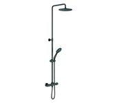 Genebre Ct67111 19 41 Oslo Columna Termostática Extensible Con Equipo De Ducha Negro