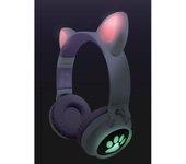 Auriculares Bluetooth Con Orejas De Gato Y Luces