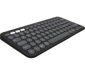 LOGITECH Pebble Keys 2 K380s teclado RF Wireless Bluetooth QWERTY Italiano Grafito