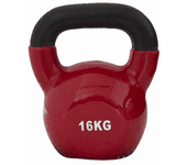 Kettlebell REBECCA MOBILI hierro fundido neopreno rojo 16 kg