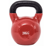 Kettlebell REBECCA MOBILI hierro fundido neopreno negro 20 kg