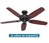 Ventilador De Techo Hunter 50567 Builder Elite 132 Cereza O Nogal Amarillo / Bronce