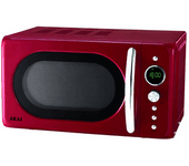 Horno Microondas Akai Akmw203 Rojo Estética Vintage 20 Lt Grill 900w