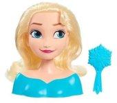 Cabeza De Peinado Princesa Elsa - Con Cepillo - 20 Cm Disney Frozen