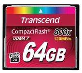 Transcend 64gb 800x Cf Compactflash Mlc