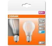 Set De 2 Bombillas Led Estándar - 7.5w E27 - Blanco Frío Osram