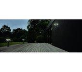 Aplique De Exterior Endura Solar Wall Doble Círculo 6 W Negro Ledvance