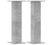 Conjunto 2 Soporte De Altavoces VIDAXL Gris Madera contrachapada