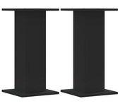 Soportes Altavoces 2 Uds Madera Ingeniería Negro 30x30x60 Cm Vidaxl