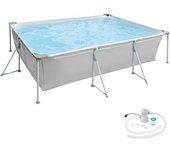 Piscina Desmontable Rectangular 300 X 207 X 70 Cm - Gris