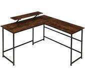 Escritorio Melrose 140x130x76,5cm - Madera Industrial Oscura