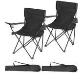 2 Sillas De Camping Gil - Negro