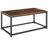 Mesa De Café Lynch - Madera Industrial Oscura