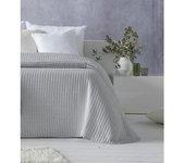 Colcha HOSTELINE AGNES (Gris Perla - 250 x 270 cm)