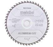 Metabo Hoja De Sierra "aluminium Cut - Professional", 165x20 Z48 Dp/dt 5°neg (628276000)