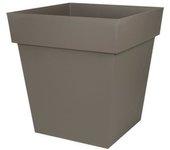 Maceta Toscana Cuadrada - 50 Cm - 87 L - Taupe -