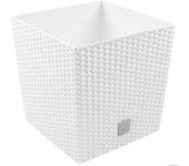 Macetero PROSPERPLAST Rato Low (Blanco - 17x17x17 cm)