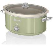 Slow Cooker SWAN 6,5L (40 x 24,5 x 31 cm - Ceramico - Verde)