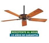 Ventilador De Techo Para Exterior Ipx4 Hunter 24324 Outdoor Elements Teca / Ladrillo