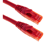 Cable Ethernet Lan Rj45 Utp 24 Awg Ultra Flexible Cat. 6A Rojo 20 M