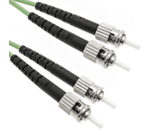 Cable de Fibra Óptica BEMATIK Om5 Multimodo Duplex 50?m/125?m St/Pc para St/Pc 100Gb de 10 M