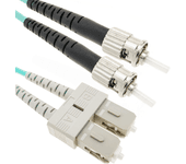 Cable de Fibra Óptica BEMATIK Om4 Multimodo Mmf Duplex 50?m/125?m St-Sc 10M