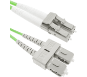 Cable de Fibra Óptica BEMATIK Om5 Multimodo Duplex 50?m/125?m Lc/Pc para Sc/Pc 100Gb de 10 M