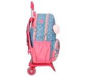 Mochila Escolar Adap. 42cm 2c C/ Carro Enso Little Dreams Azul