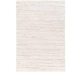 Surya alfombra shaggy moderna blanco/gris 160x213