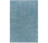 Surya alfombra shaggy moderna azul 160x213