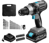 Cecotec 70006 taladro 1800 RPM Negro, Azul, Gris