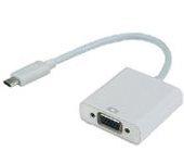 MCL USB31-CM/40FCE adaptador de cable USB 3.1 ? VGA Blanco