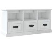 Mueble De Tv VIDAXL Blanco Madera contrachapada (100x35x50 cm)