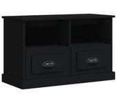 Soporte de TV negro 80x35x50 cm madera multicapa