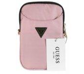 Funda Bolso Guess Para Teléfono Modelo Nylon Color Rosa Con Logo Triángulo Gupbntmllp