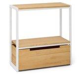 Consola BOX FURNITURE iCub ECO (Blanco - Madera y Acero - 70 x 32 x 75 cm)